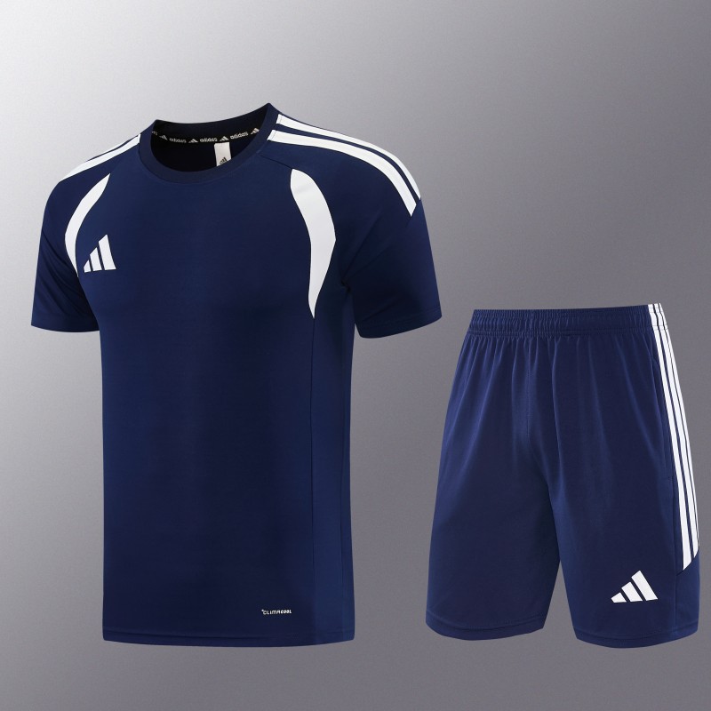 26/27 Adidas 14 Navy Short Sleeve+Soccer Shorts