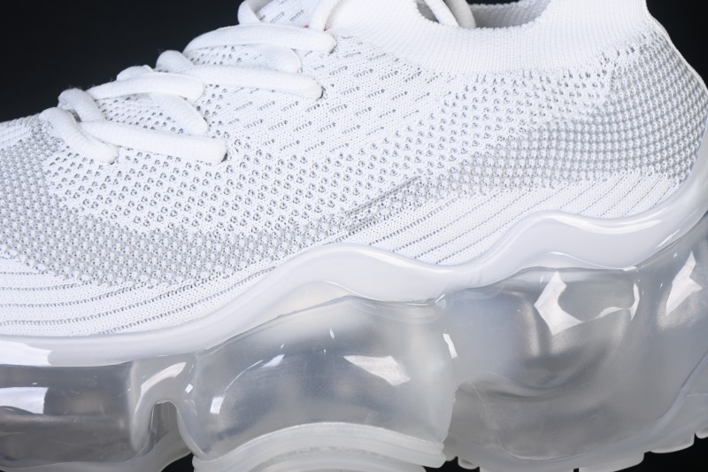 Grounds Moopie Fabric Round Toe Big Bubble Platform Sneakers White Gray - FYD4