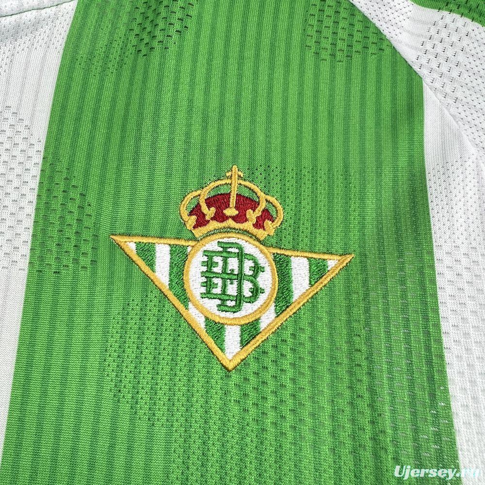 2025/26 Mens Real Betis Home Long Sleeve Jersey