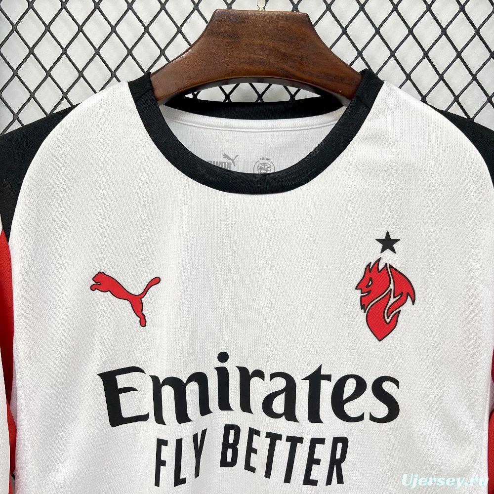 2025/26 Mens AC Milan Away Long Sleeve Jersey
