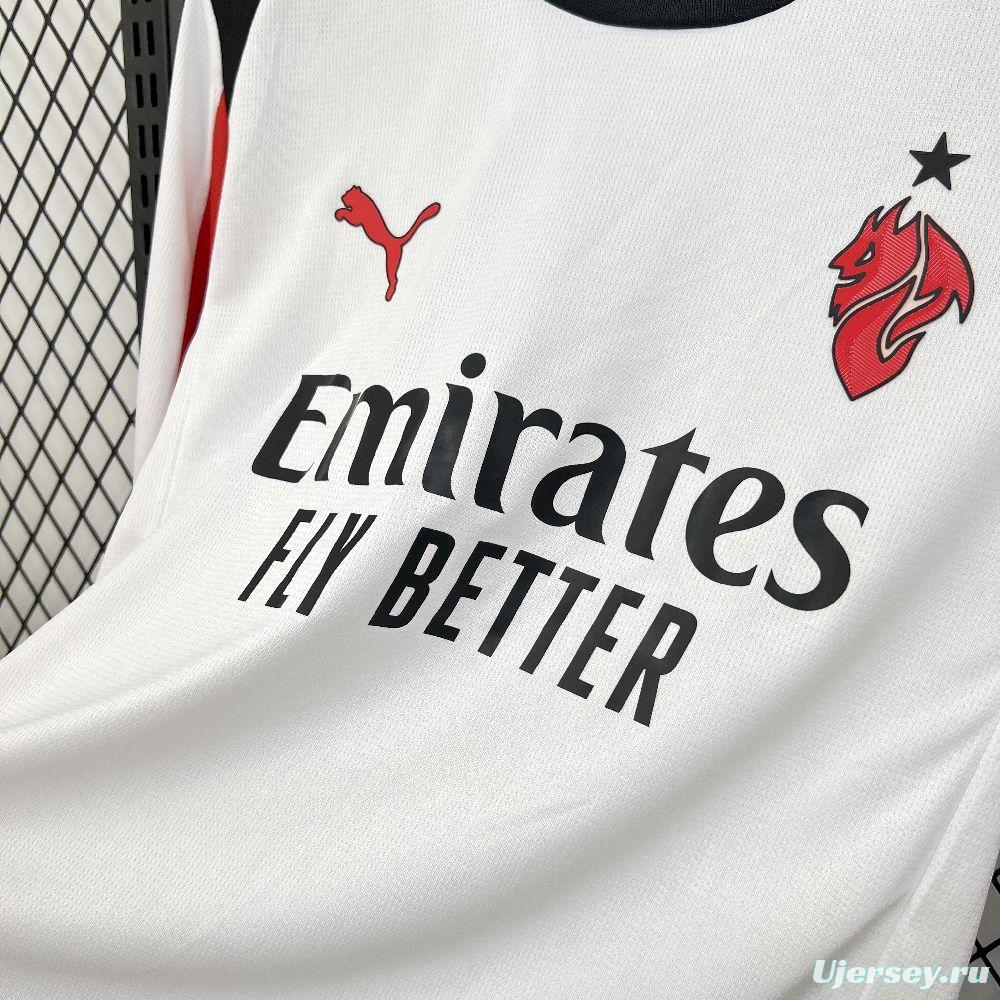 2025/26 Mens AC Milan Away Long Sleeve Jersey