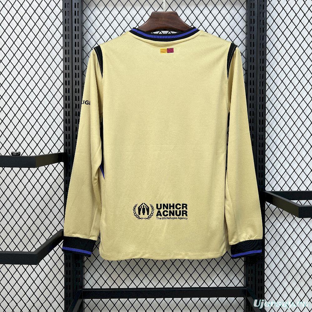 2025/26 Mens Barcelona Away Long Sleeve Jersey