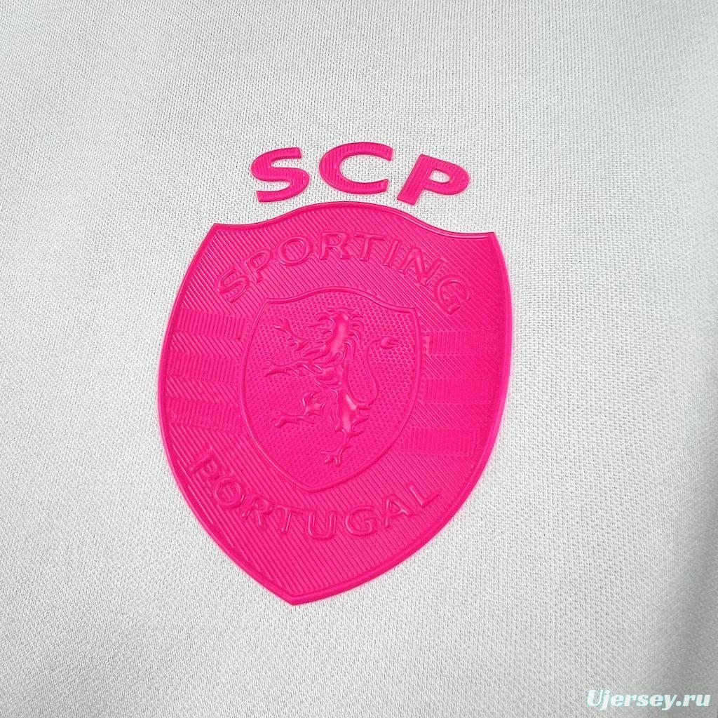 2025/26 Mens Sporting CP Pink October Jersey