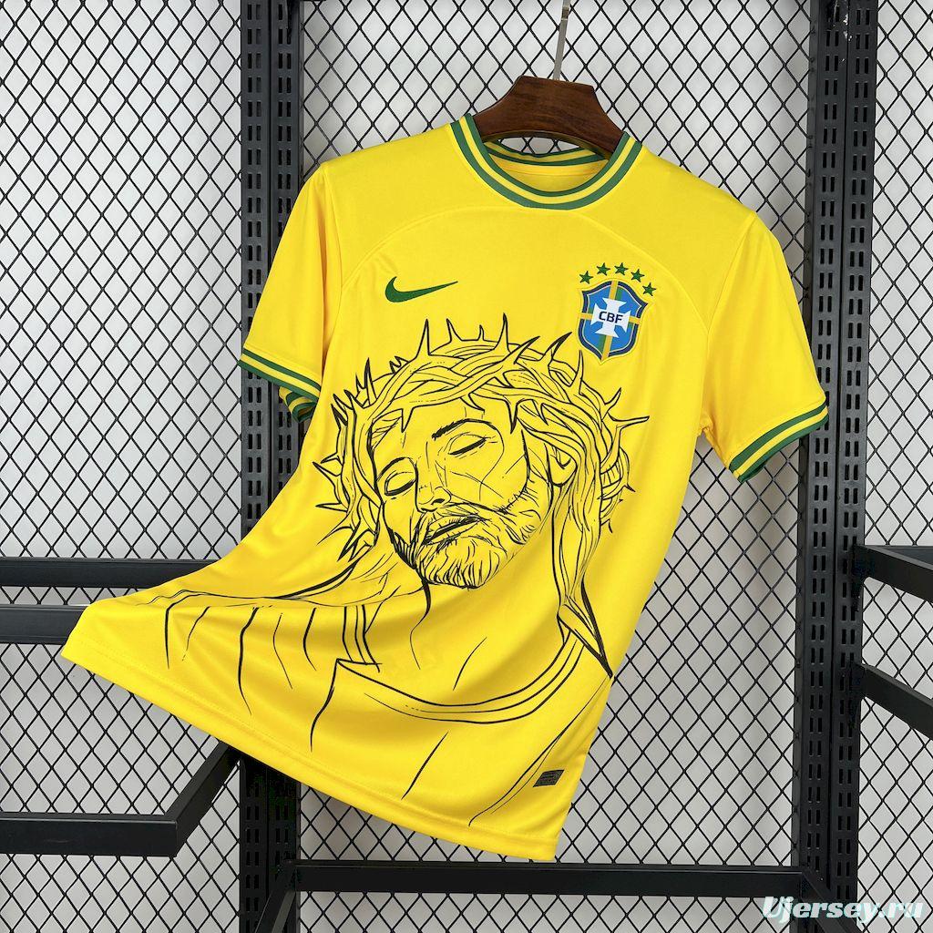 202022 Mens Brazil X CRISTO Special Edition Jersey