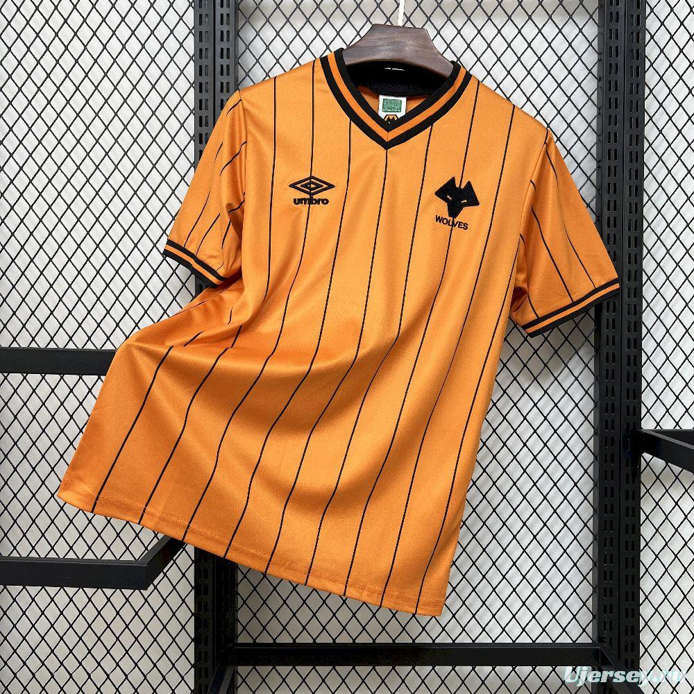 1985/86 Retro Wolverhampton Wanderers Home  Jersey