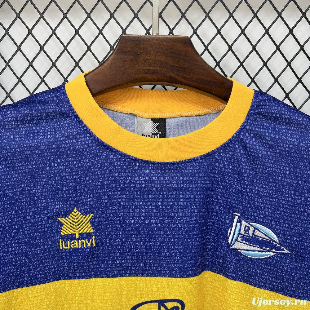 2000/01 Retro Deportivo Alaves Champions League Final Jersey