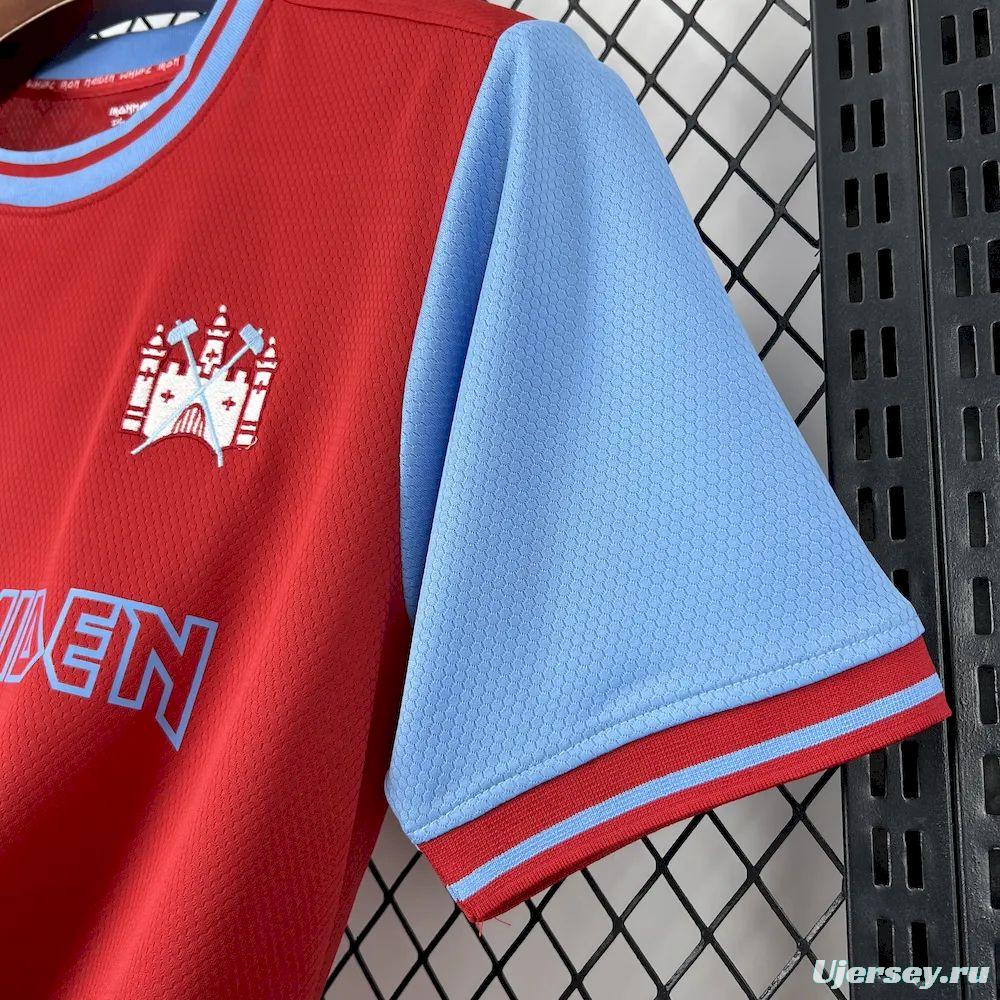 2025/26 Mens West Ham United X Iron Maiden 50th Anniversary Jersey