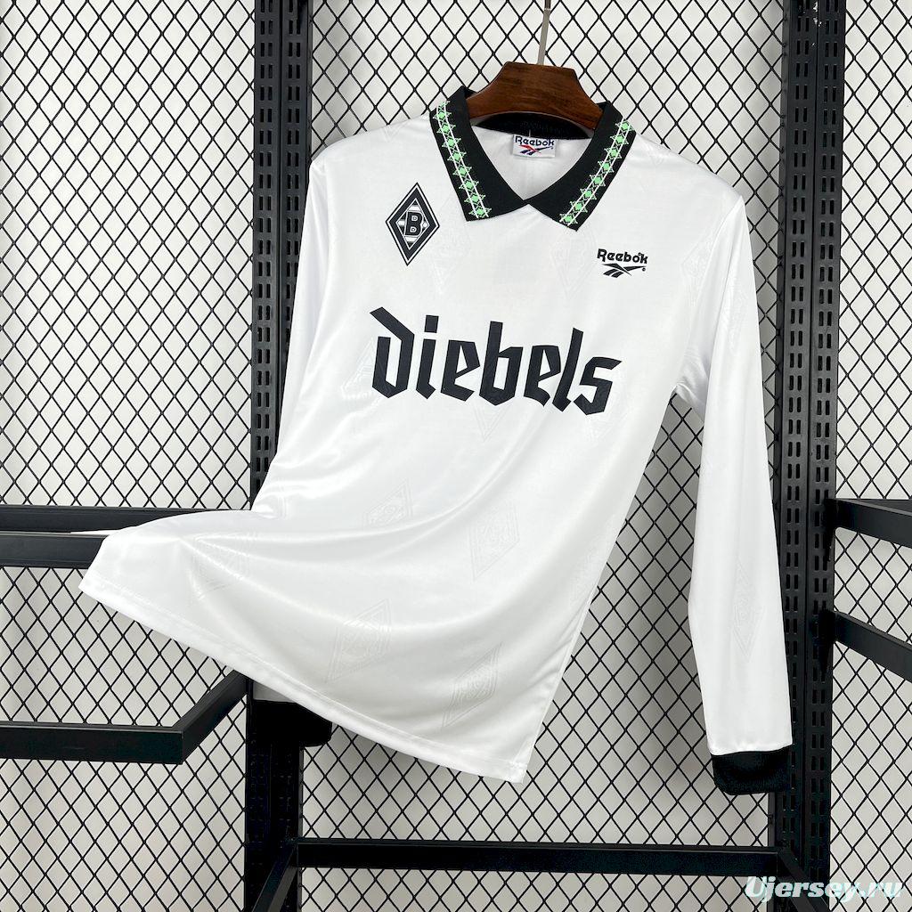 1995/96 Retro Borussia Mönchengladbach Home Long Sleeve Jersey