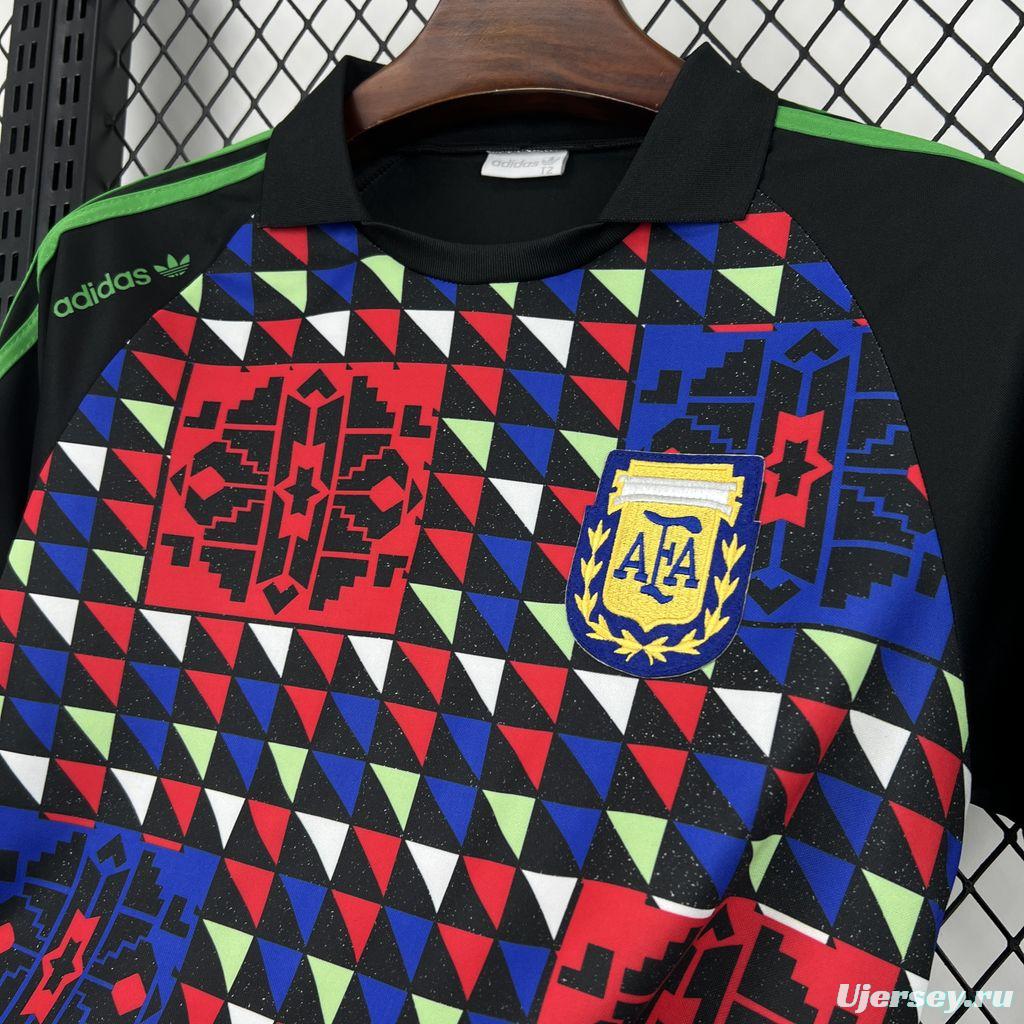 1990 Retro Argentina Goalkeeper Jersey