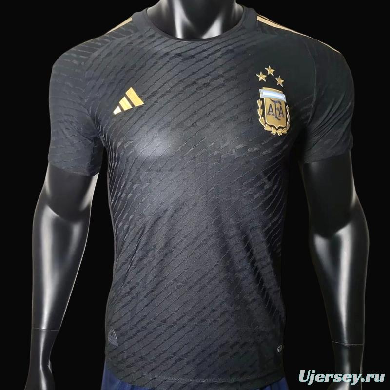 Player Version 3 Argentina 2022 Argentina Black Special Jersey