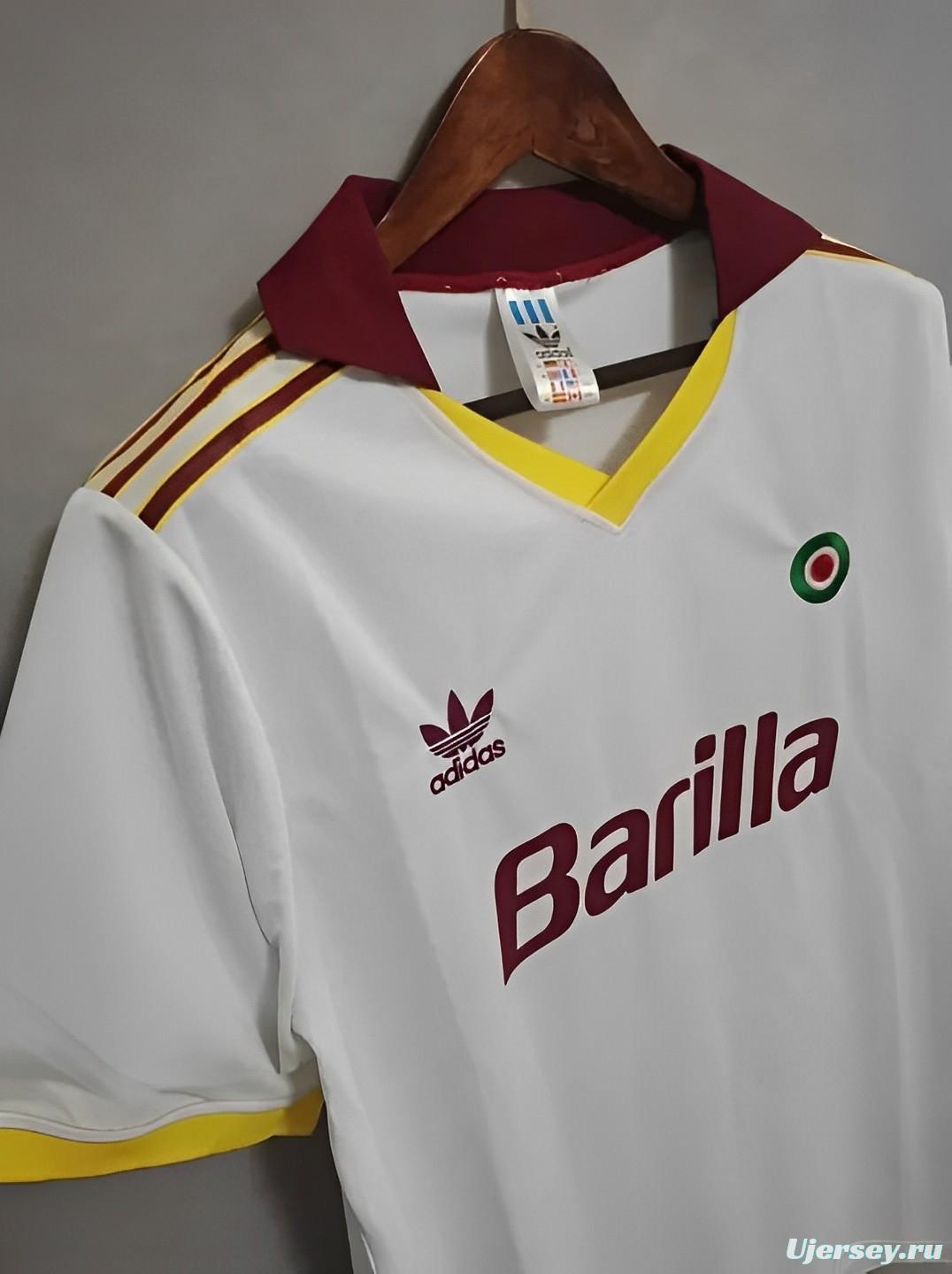 Retro 91/92 Roma Away White Jersey