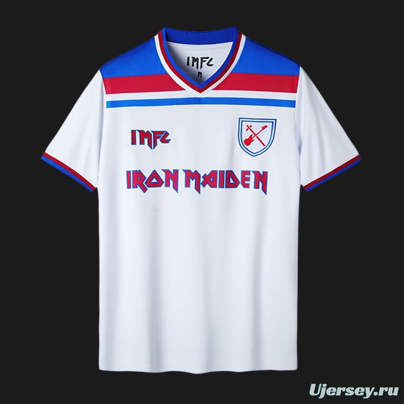 Retro 22/23 Iron Maiden X West Ham White Jersey