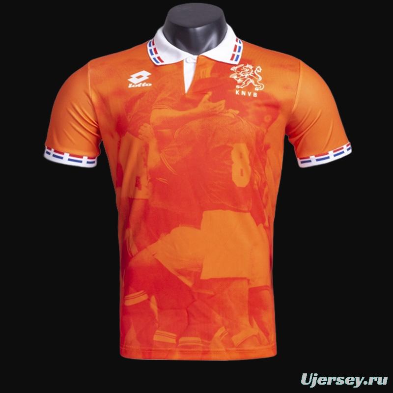 Retro 1996 The Netherlands Home Soccer Jersey
