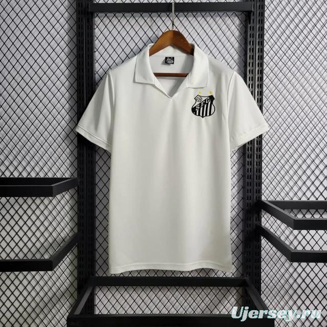 Retro 1970 Santos Home White Jersey