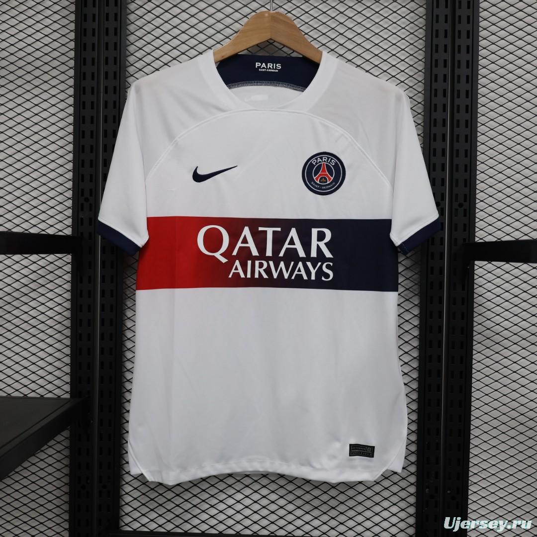 23/24 PSG Away White Jersey