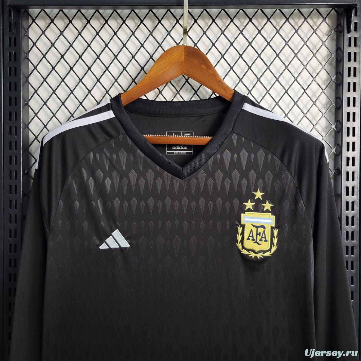 23-24 Argentine Black Long Sleeve Jersey