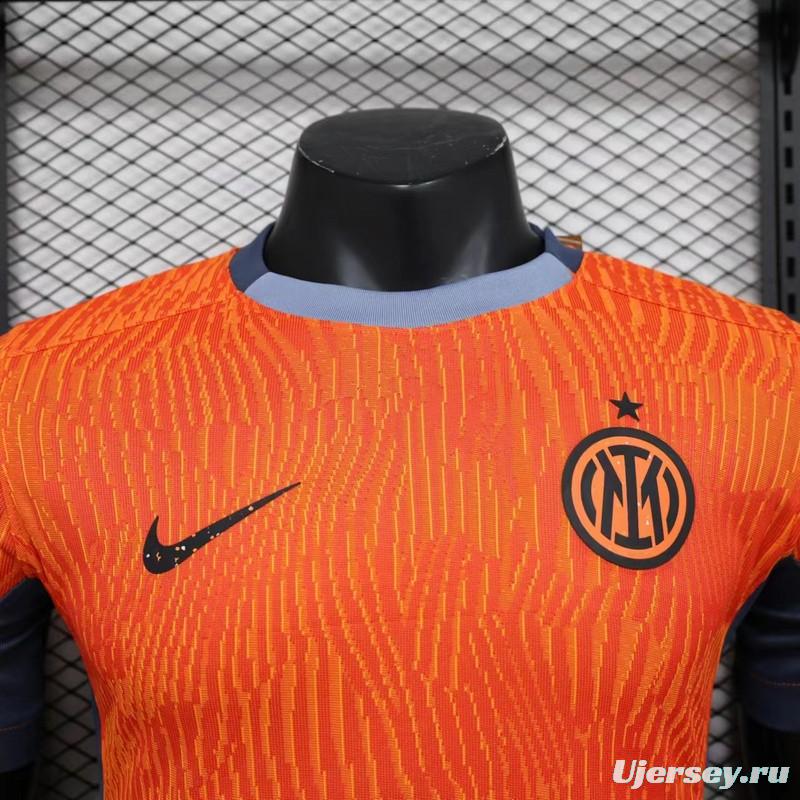 Player Version 23/24 Inter Milan Third Orange Jersey