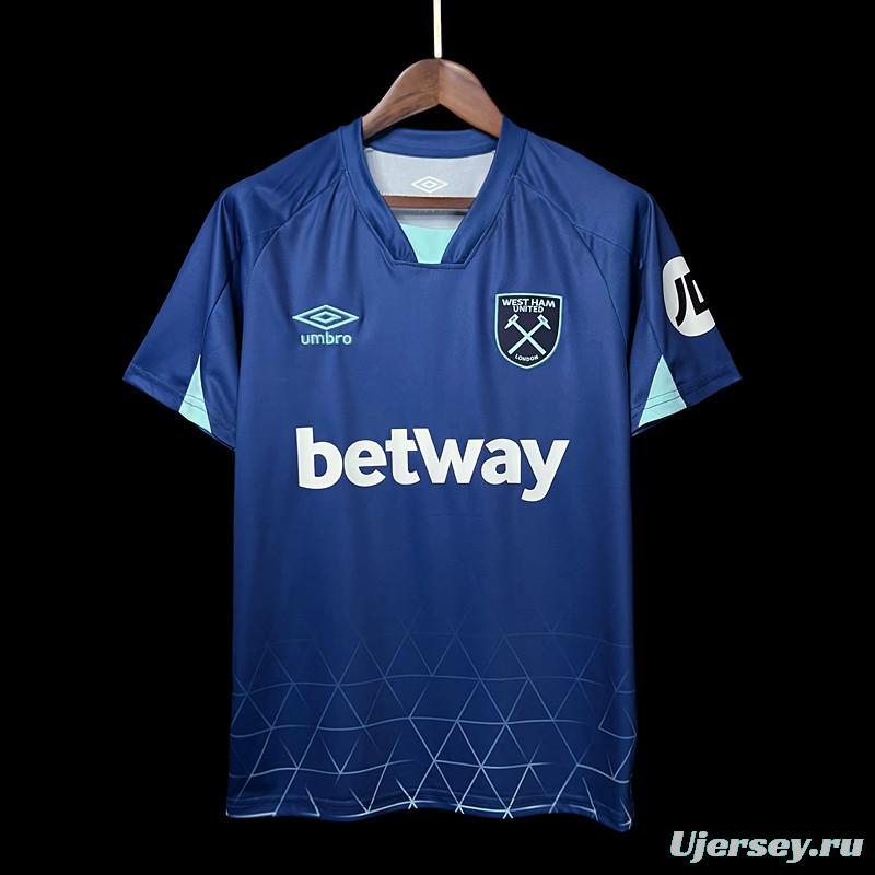 23/24 West Ham Third Blue Jersey