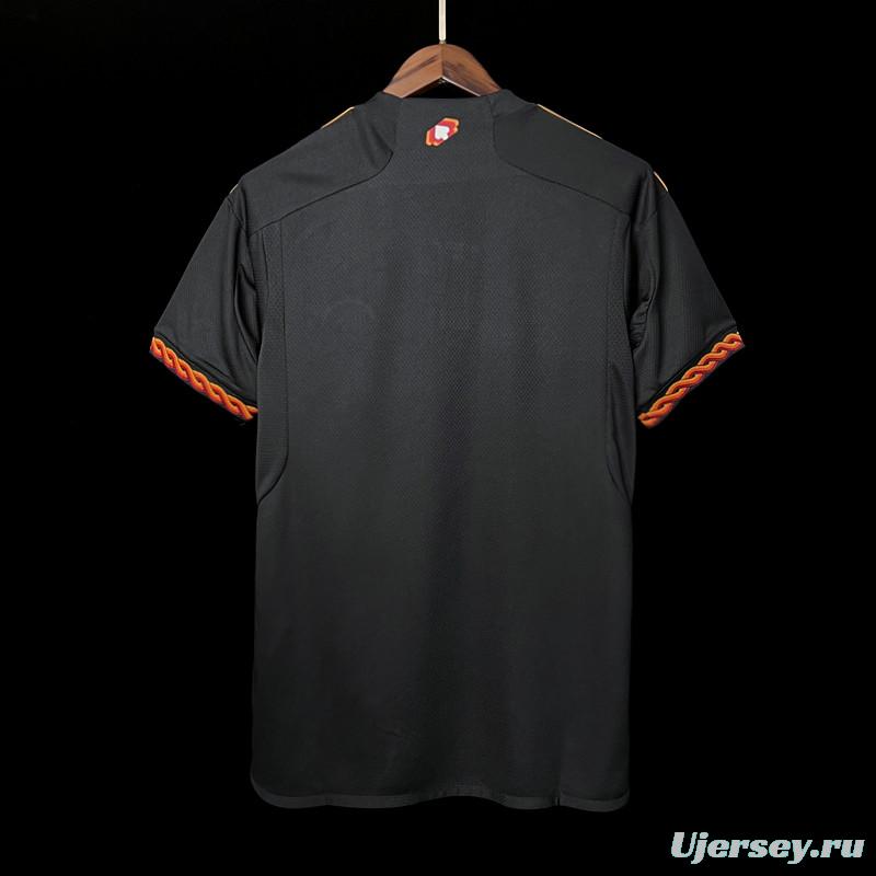 23/24 Roma Third Black Jersey