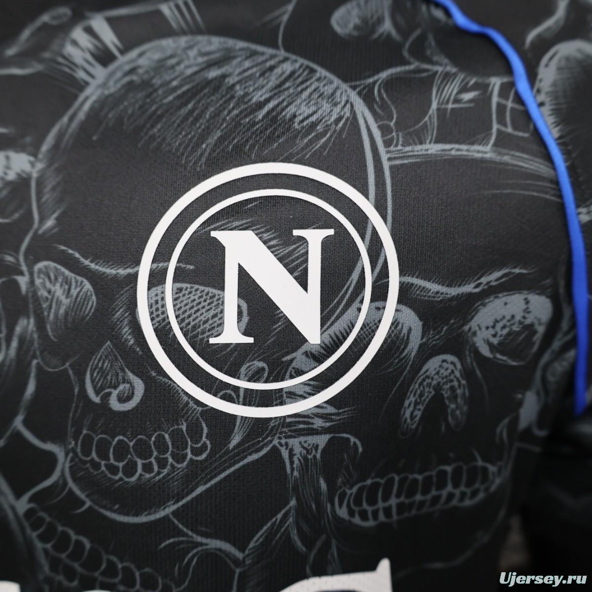 Player Version 23/24 Napoli Halloween Black Jersey