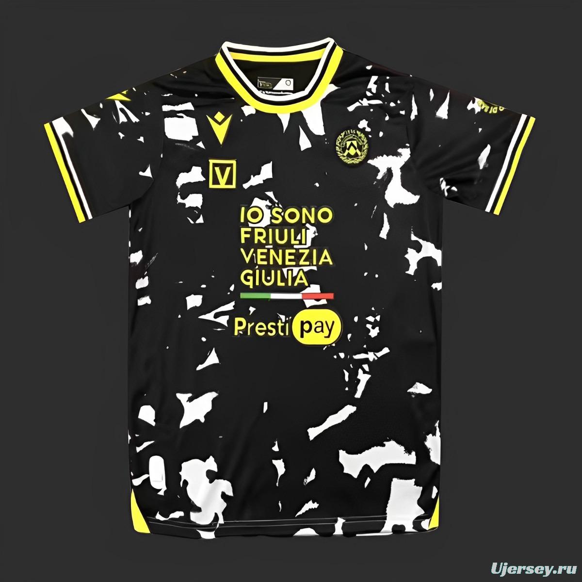 23/24 Udinese Away Black Jersey