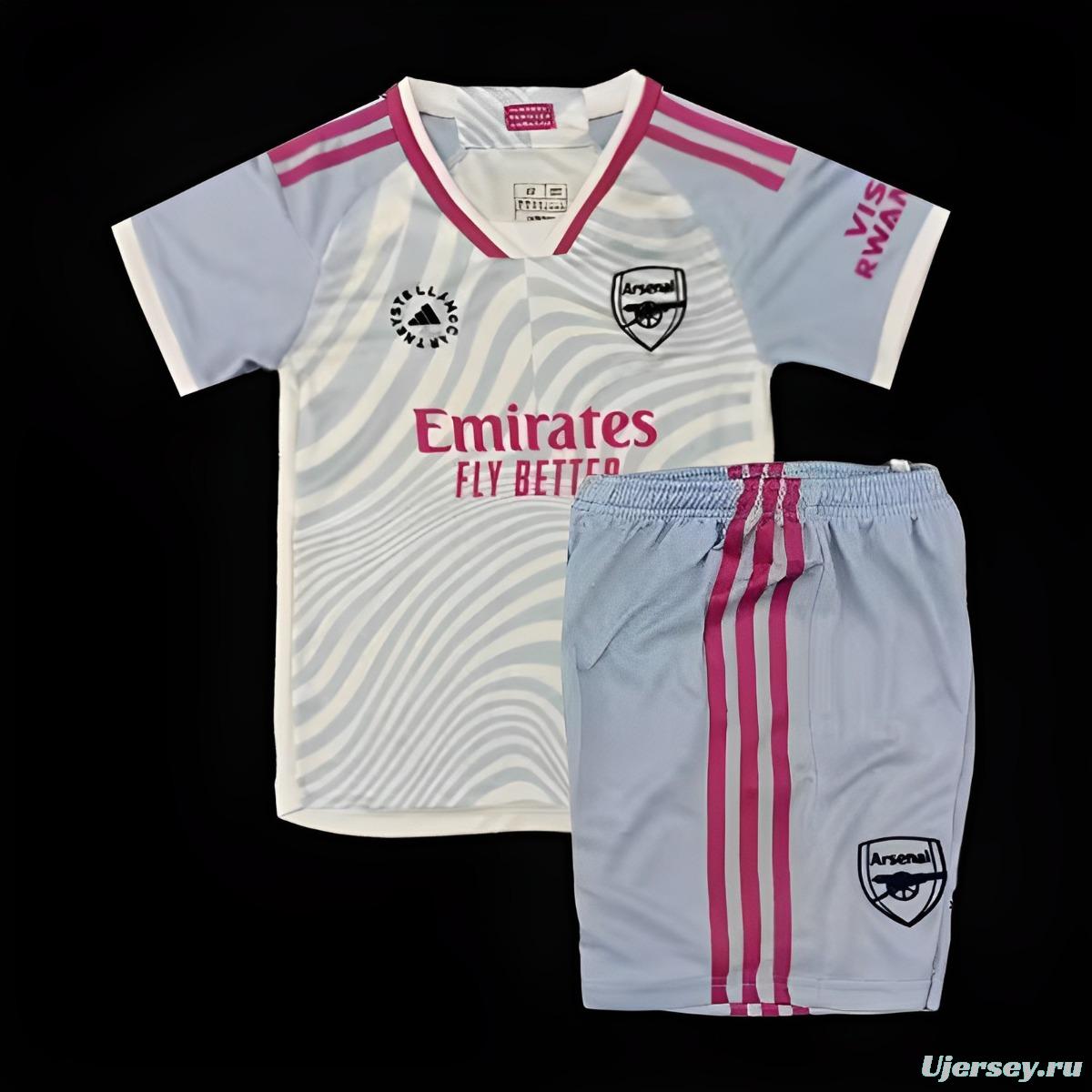 23/24 Arsenal Women Away For Kids Jersey