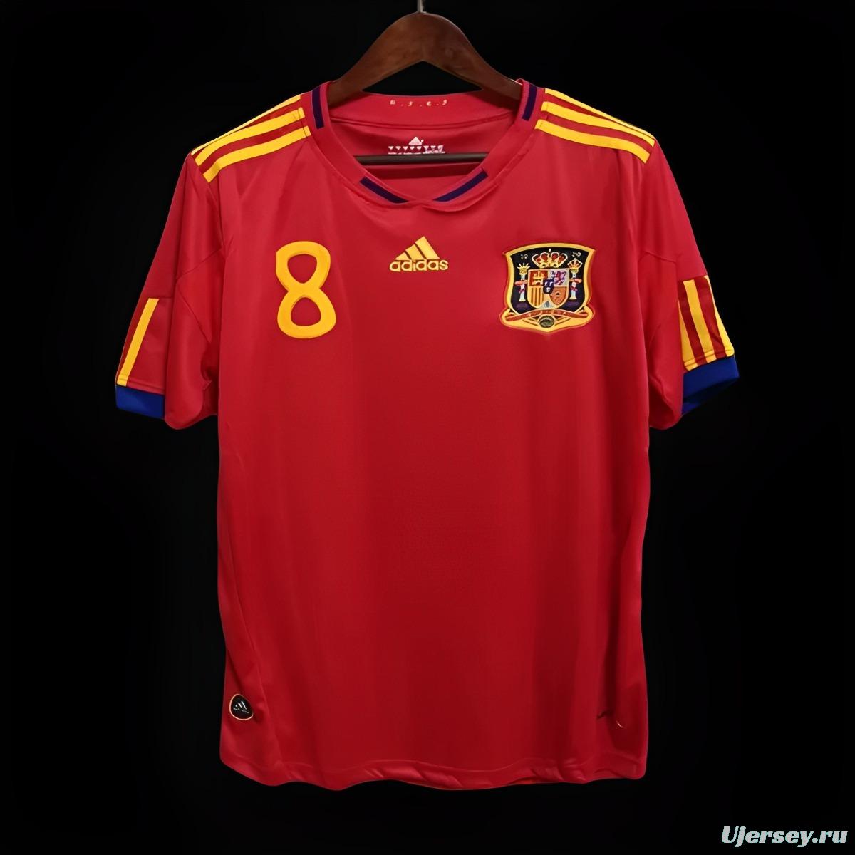 Retro 2010 Spain Home Jersey