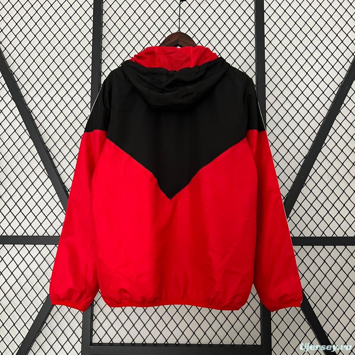 23/24 Manchester United Red/Black Windbreaker