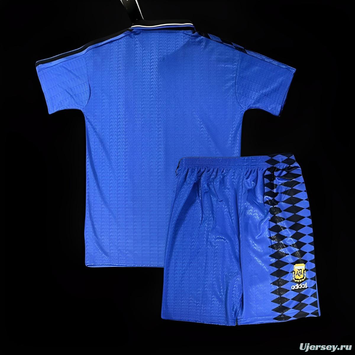 Retro Kids 1994 Argentina Away Jersey