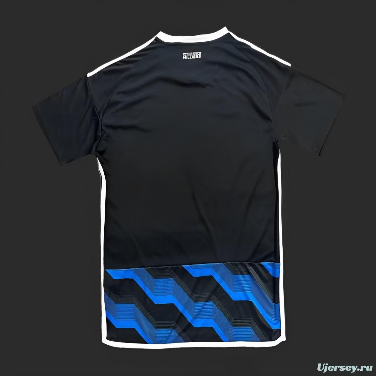 23/24 Strasbourg Third Black Blue Jersey