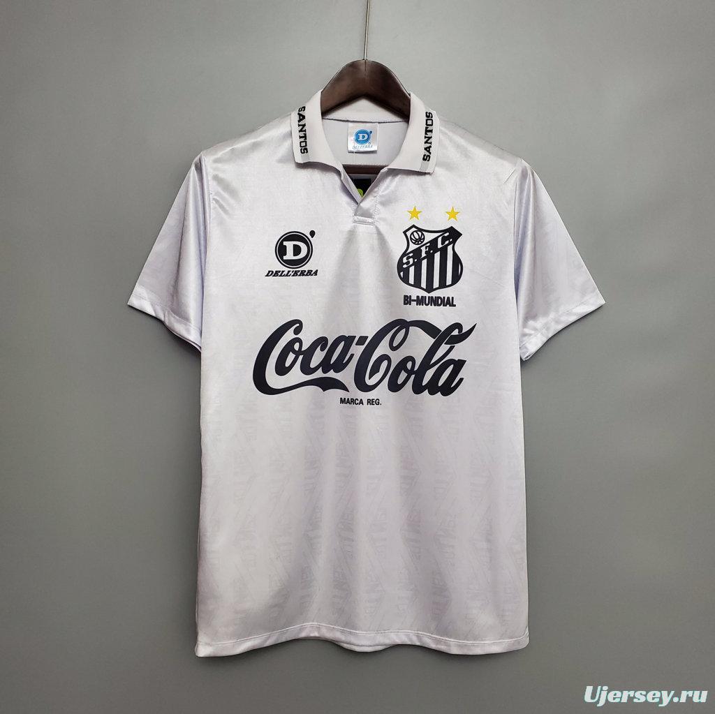 Retro 93/94 Santos Home Jersey