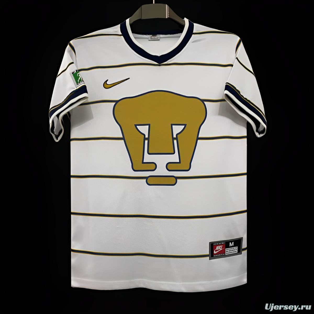 Retro 97/98 Pumas UNAM Away White Jersey