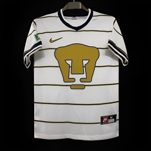 Retro 97/98 Pumas UNAM Away White Jersey