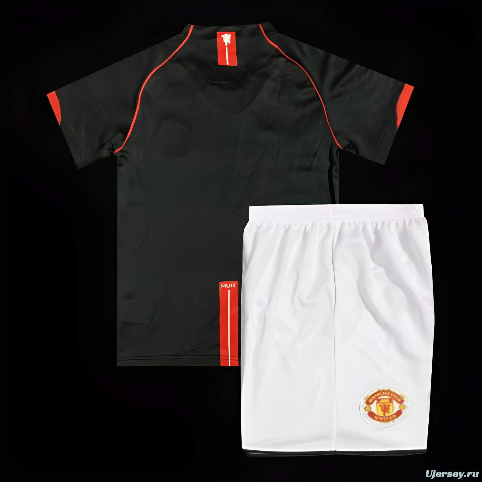 Retro Kids 07/08 Manchester United Away Black Jersey