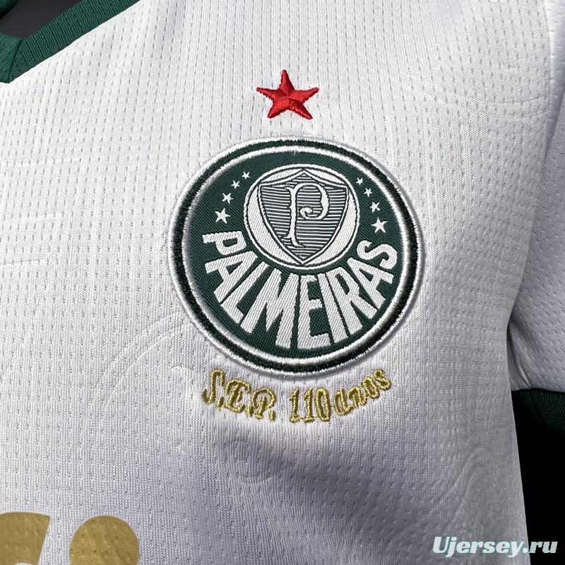 24/25 Kids Palmeiras Away White Jersey