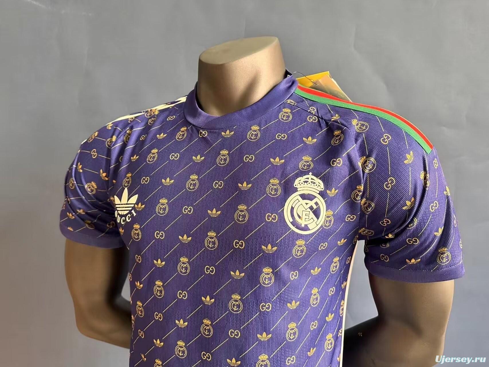 Player Version 24/25 Real Madrid x GUCCI Purple Special Jersey