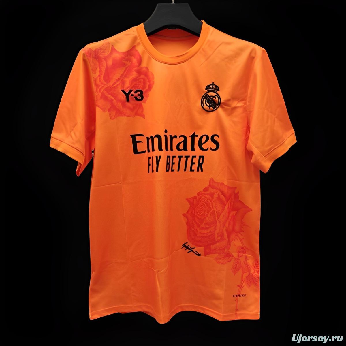 24/25 Real Madrid x Yamamoto Orange Jersey