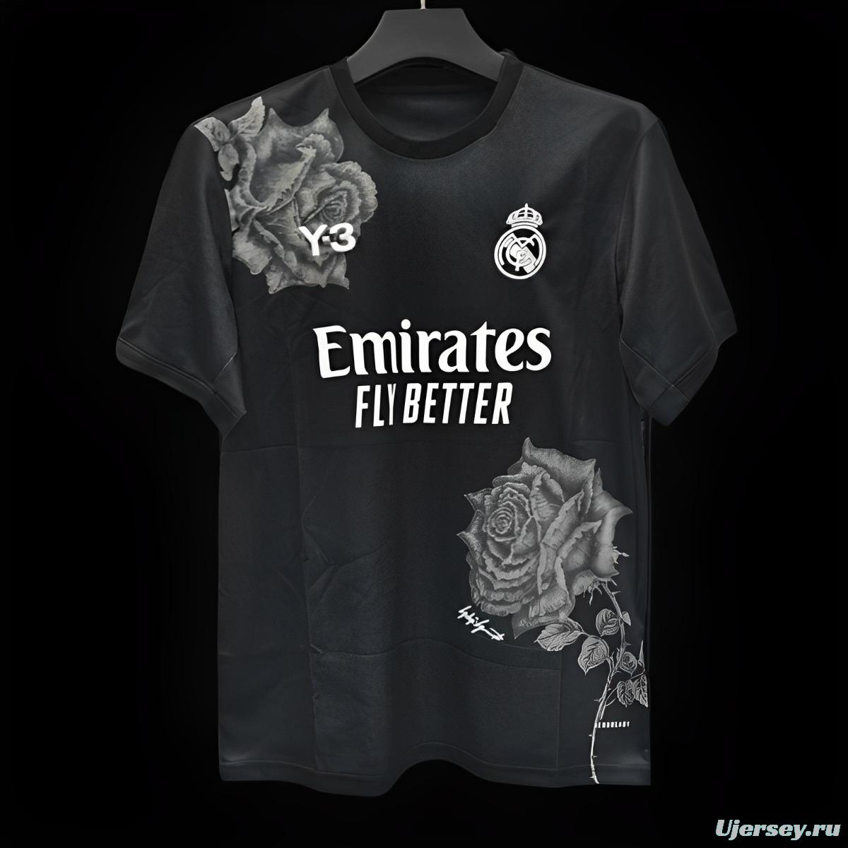 24/25 Real Madrid x Yamamoto Black Jersey