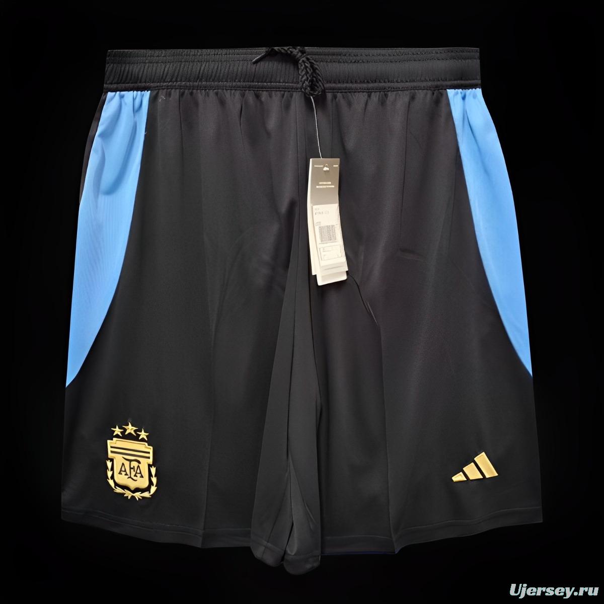 2024 Argentina Home Black Shorts