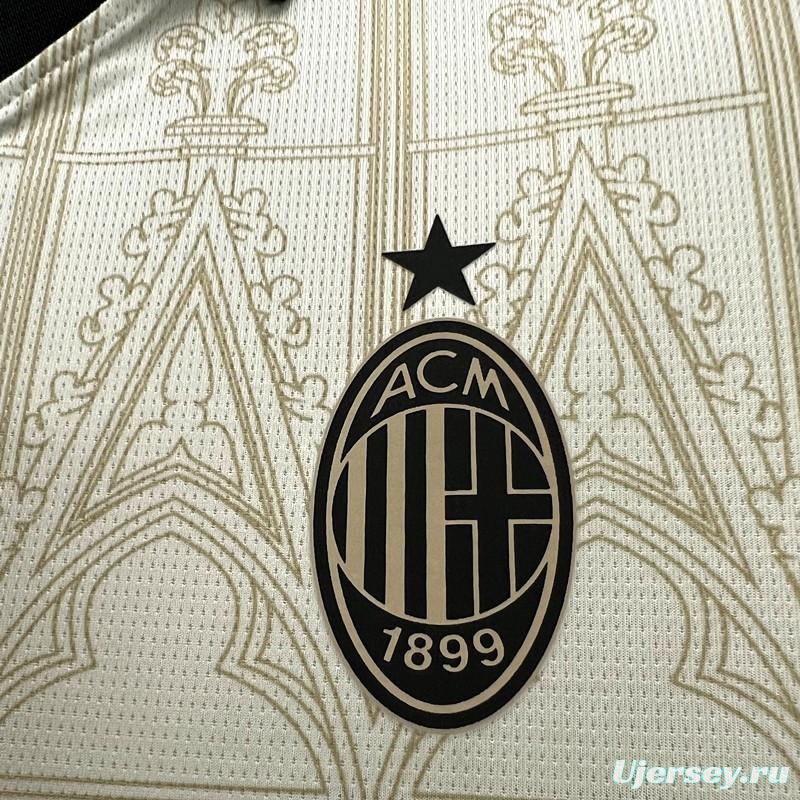 Retro 23/24 AC Milan Forth White Jersey