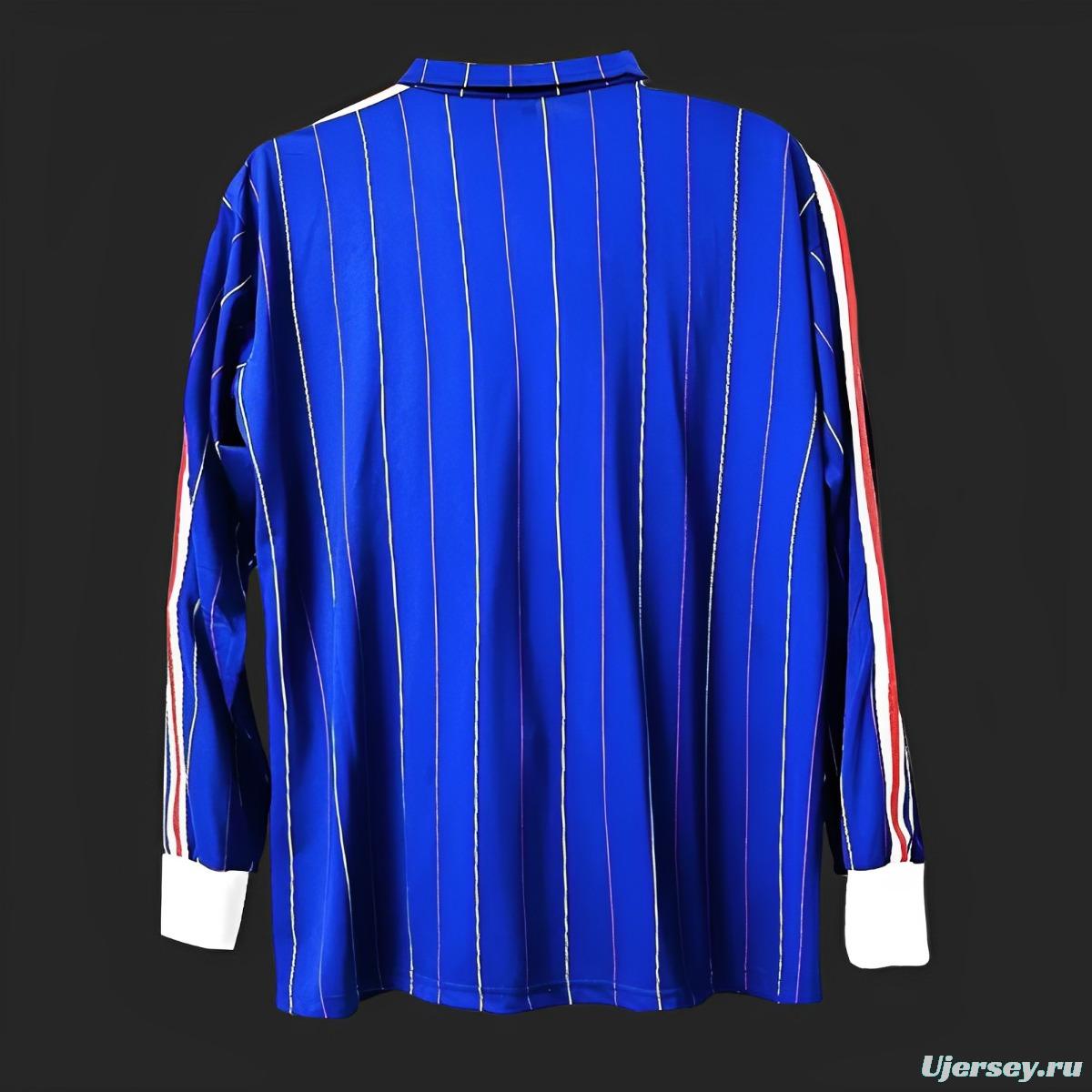 Retro 1982 France Home Long Sleeve Jersey