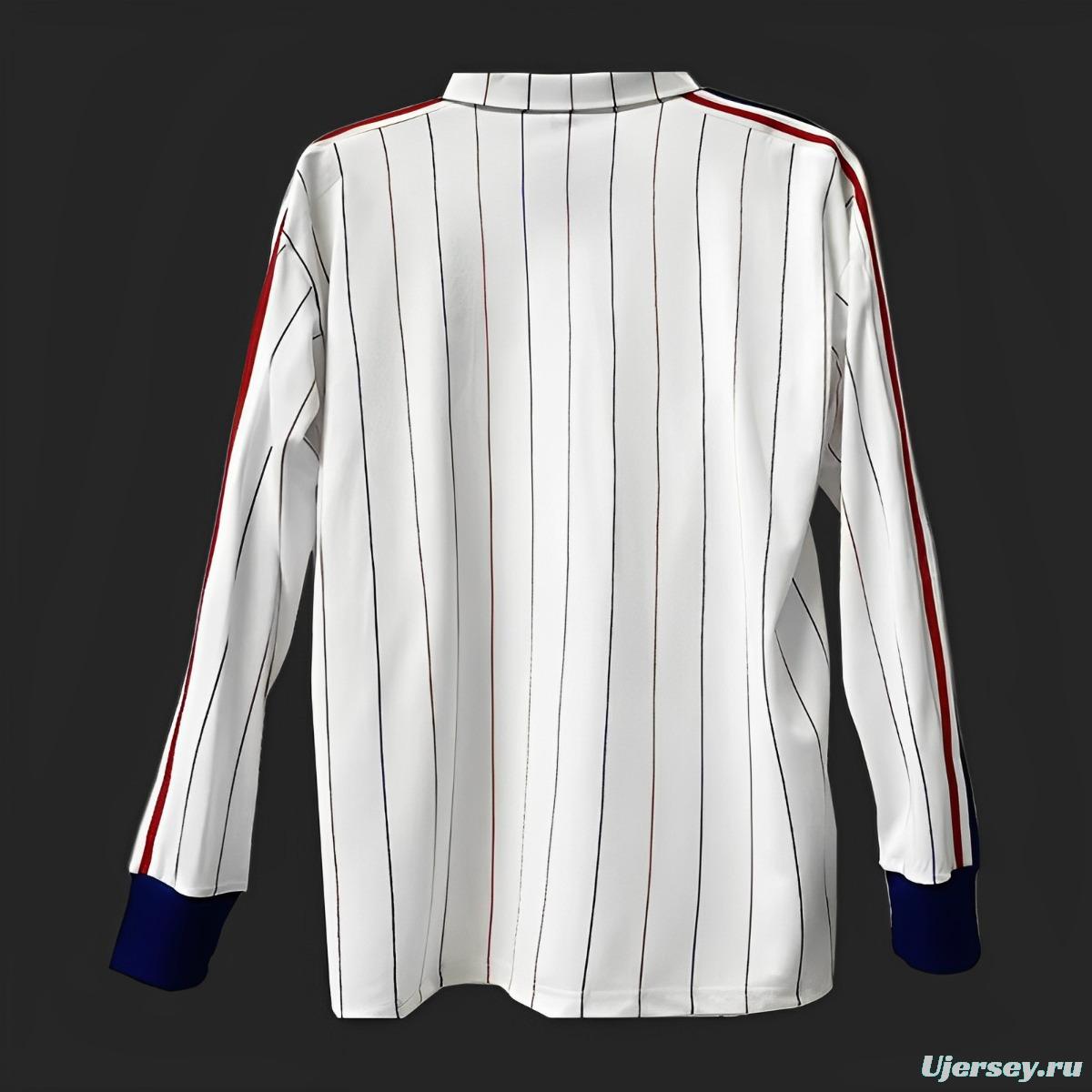 Retro 1982 France Away Long Sleeve Jersey