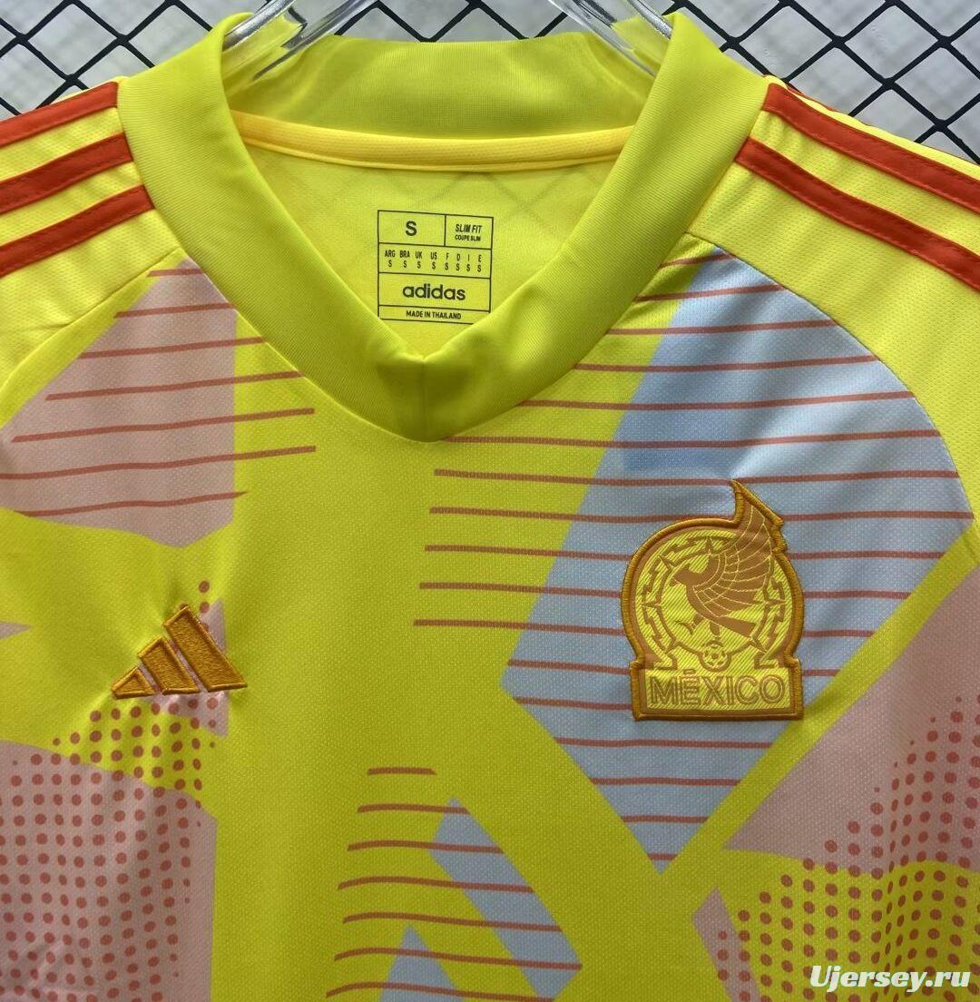 2024 Mexico Yellow Goalkeeper Jersey