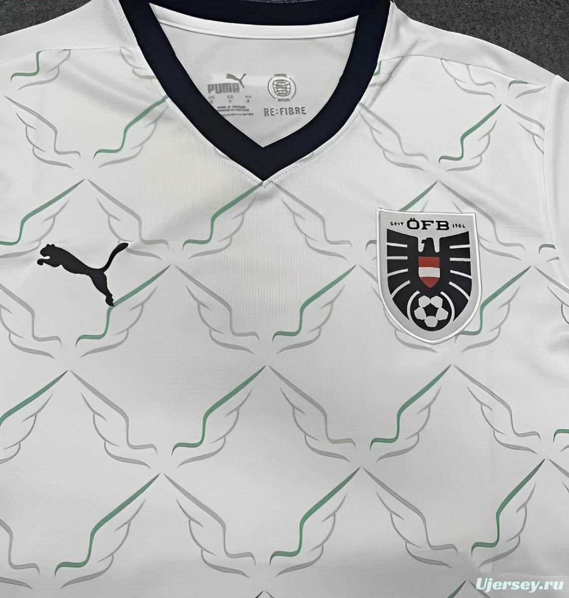 2024 Austria Away White Jersey