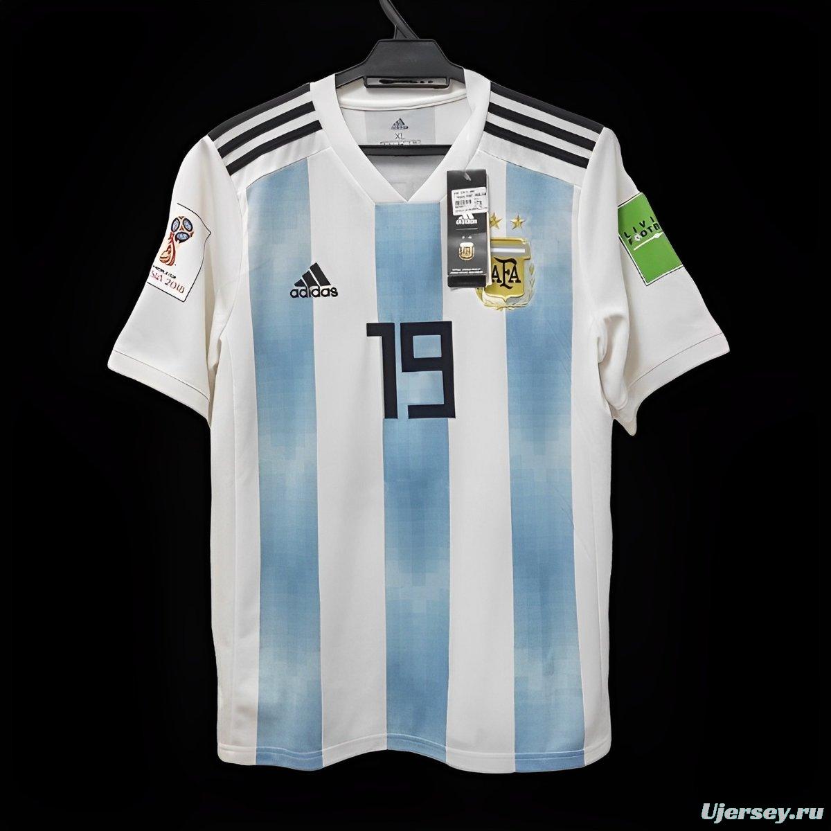 Retro 2018 Argentina Home Jersey