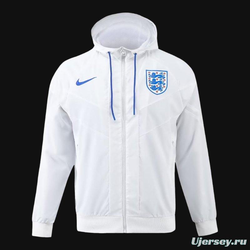 2024 England White Windbreaker