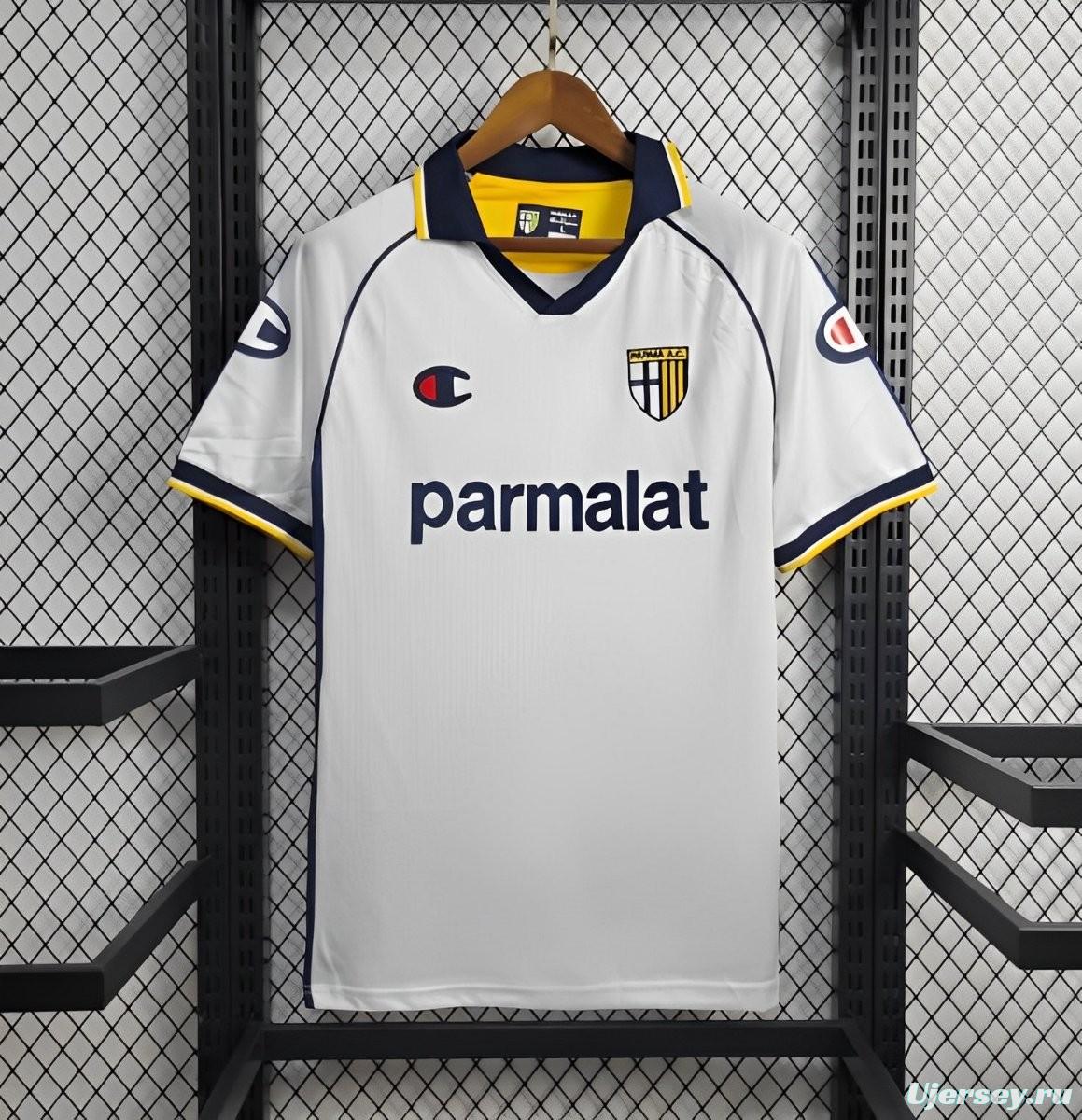 Retro 03/04 Parma Calcio Away White Jersey