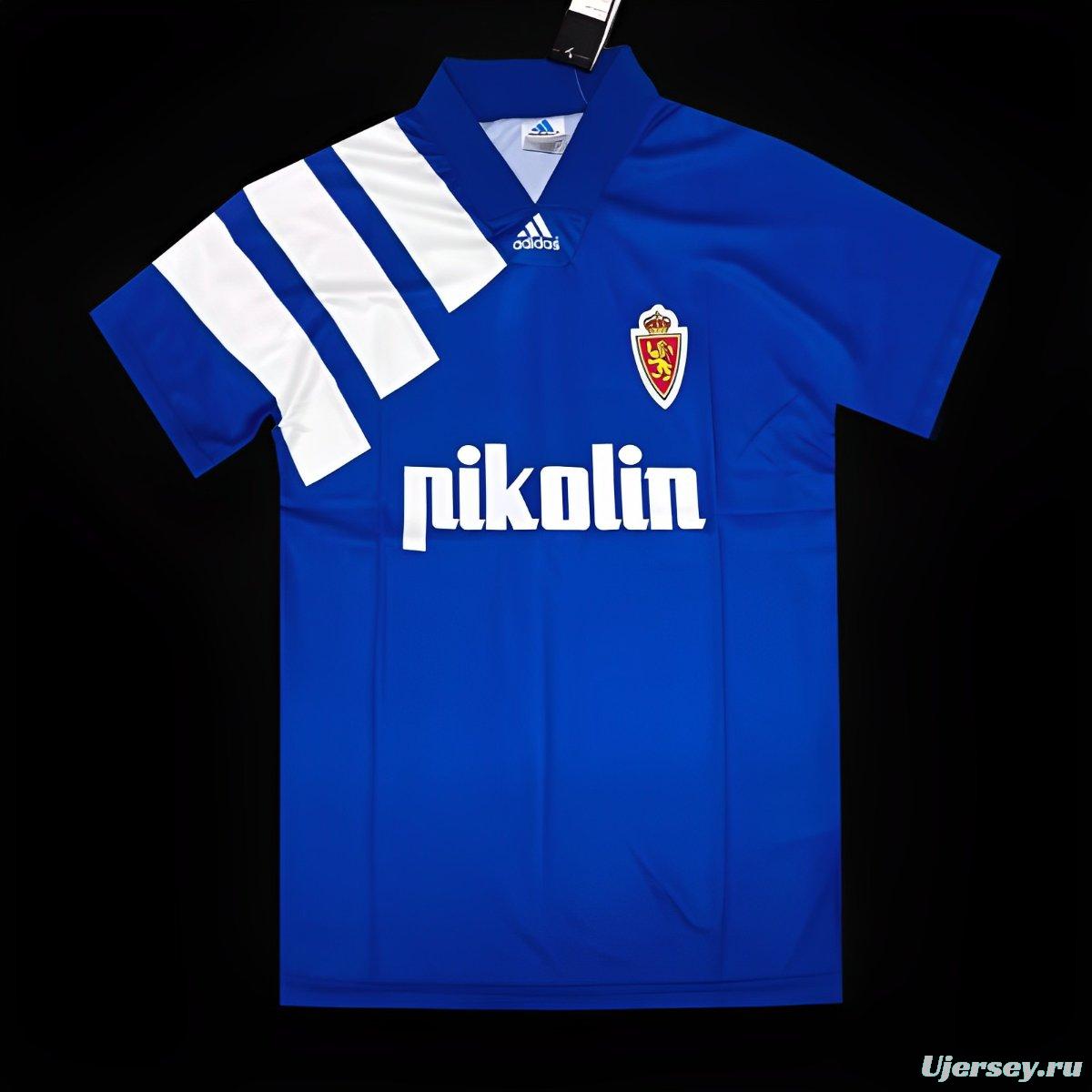 Retro 92/93 Real Zaragoza Away Blue Jersey