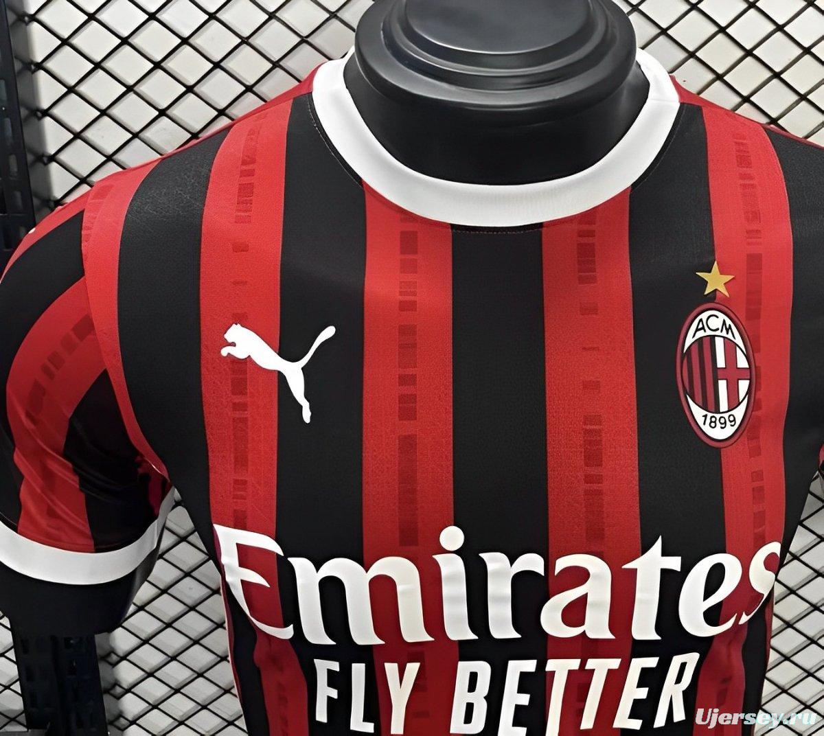 Player Version 24/25 AC Milan Home Jersey