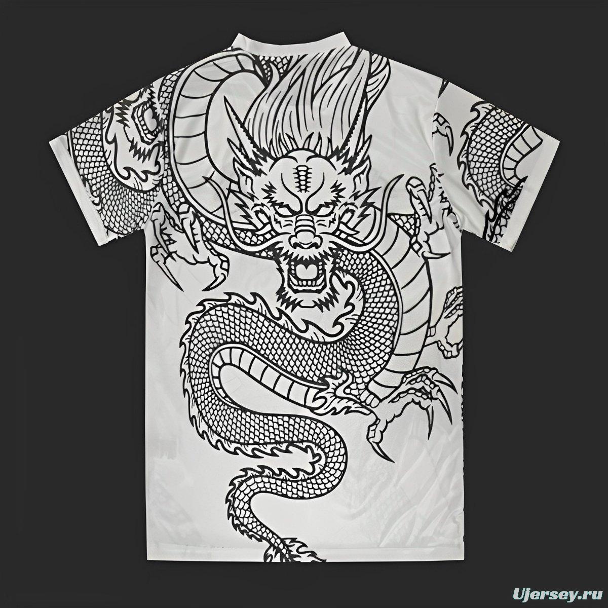 24/25 Real Madrid White With Black Dragon Special Jersey